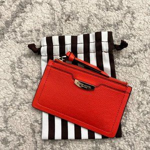 Henri Bendel Mini Card Case w/ Zipper and Keychain